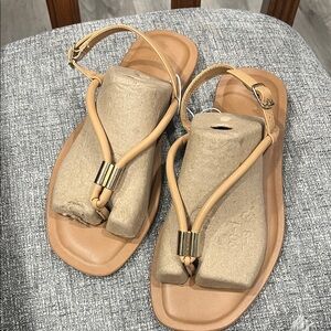 Elegant Tan Leather Sandals
